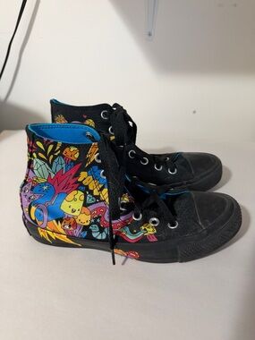Converse Kids Black Multicolor High-Top Sneakers
